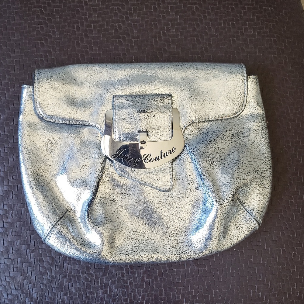 JUICY COUTURE SILVER CLUTCH